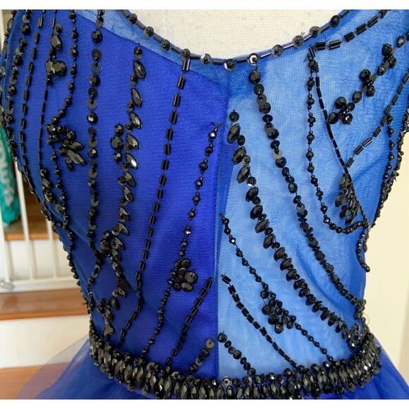 Morilee size 10 NEW beaded short cocktail dress with tulle skirt style 33036 pro - Picture 6 of 9